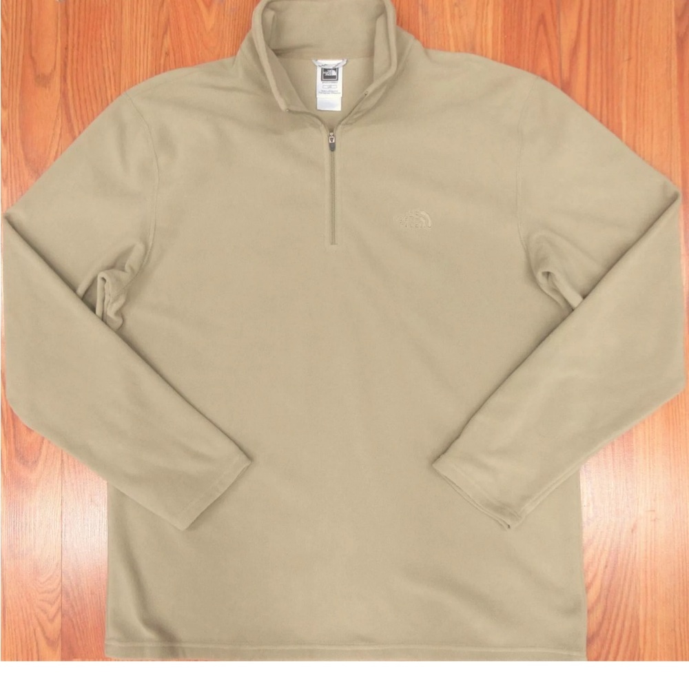 Mens The North Face fleece quarter zip jacket sweatshirt